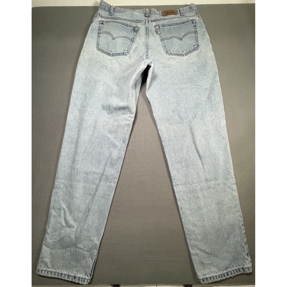Vintage Levis Jeans Mens 38x34 (36x34) Blue 545 Loose Straight Orange Tab 90s - Picture 8 of 10